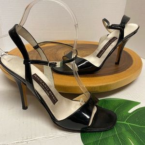 Richard Shah Patent Leather Strappy Stiletto Heels